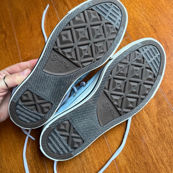 Women’s 8.5 Lace Up Converse Chuck Taylor’s All Star Shoreline Sneakers Blue Low - Picture 6 of 8